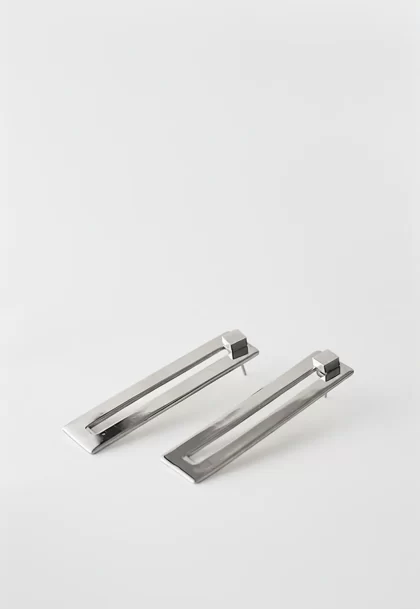Boucles d'oreilles Dualité XL Argent