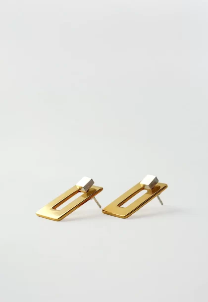 Boucles d'oreilles Dualité XS Plaqué or
