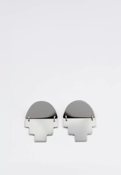 Boucles d'oreilles Pyramides Argent