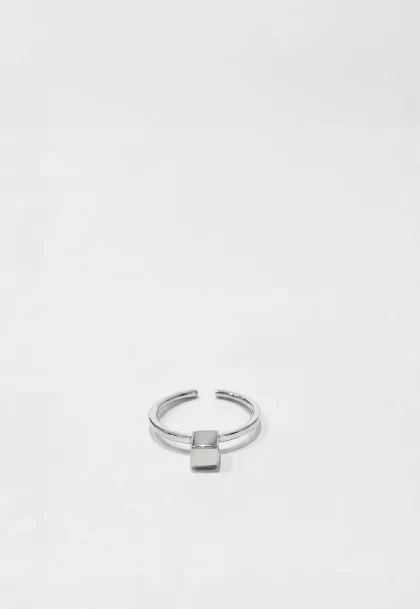 Bague Carrée Argent